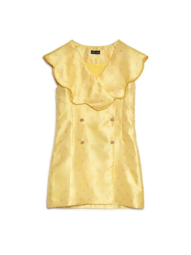 Womenswear Golden Heart Jacquard Dress Pastel Pink Sister Jane