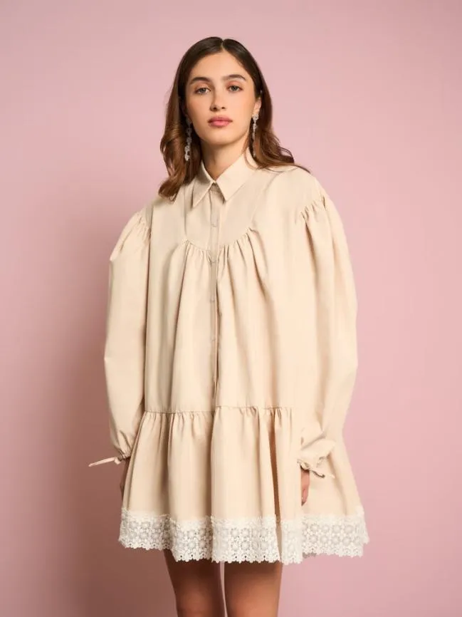 Womenswear Primrose Shirt Dress Gardenia Cream Sister Jane