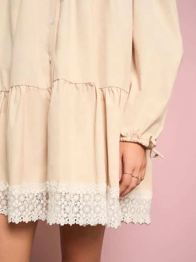 Womenswear Primrose Shirt Dress Gardenia Cream Sister Jane