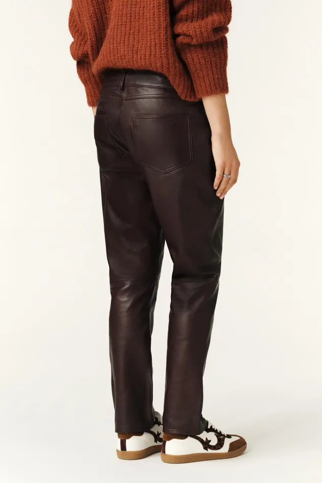 Worker Style Pants Kelly Purple Women Baandsh Pants and Jeans