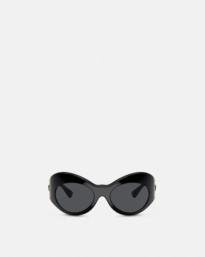 Wrap Sunglasses Blackgold Women Versace Sunglasses