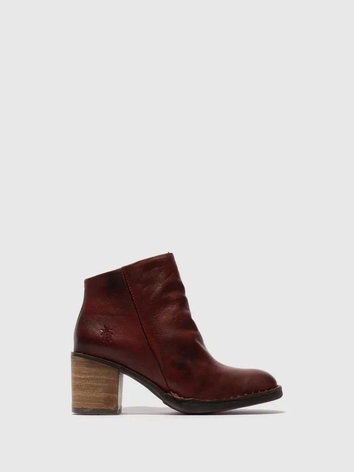 Zip Up Ankle Boots BELL061FLY OXBLOOD Women Fly London Ankle Boots