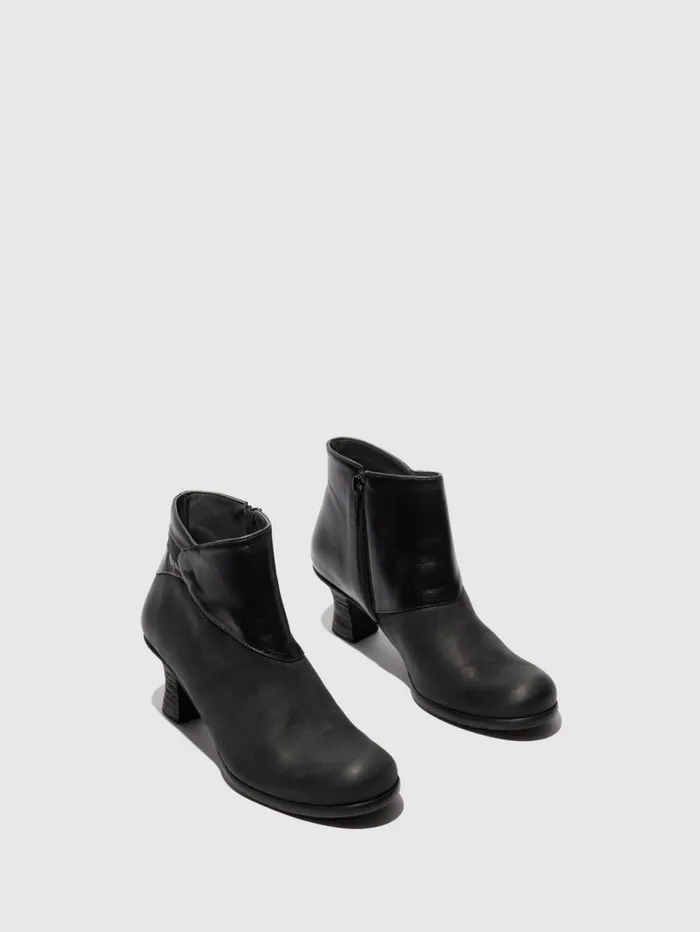 Zip Up Ankle Boots BRAL162FLY BLACK Women Fly London Ankle Boots