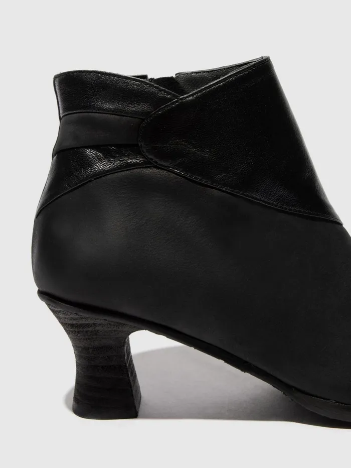 Zip Up Ankle Boots BRAL162FLY BLACK Women Fly London Ankle Boots