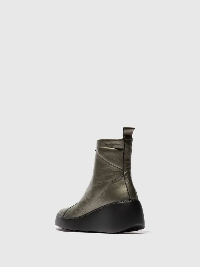 Zip Up Ankle Boots DRIM646FLY GRAPHITE Women Fly London Ankle Boots