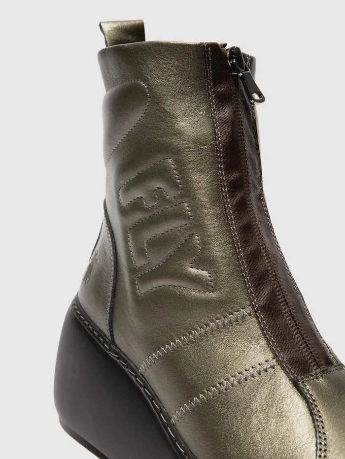 Zip Up Ankle Boots DRIM646FLY GRAPHITE Women Fly London Ankle Boots