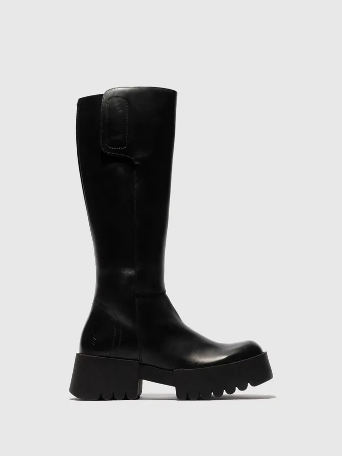 Zip Up Boots EXES009FLY BLACK Women Fly London Boots