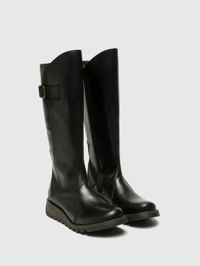 Zip Up Boots MOL 2 BLACK Women Fly London Boots