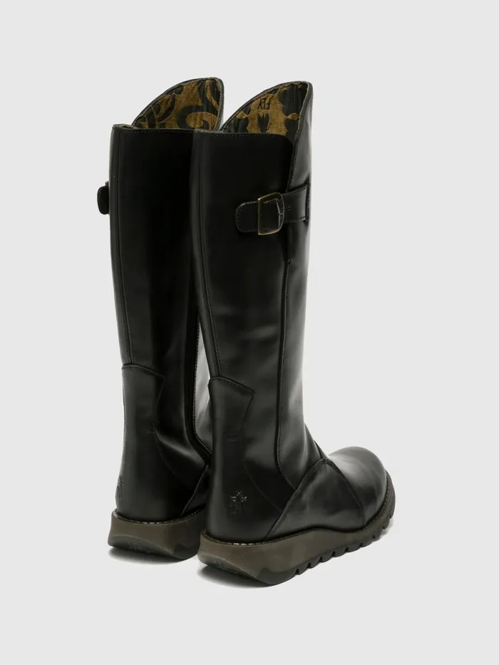 Zip Up Boots MOL 2 BLACK Women Fly London Boots